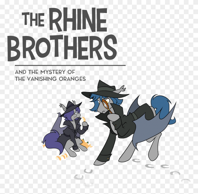 991x971 Egophiliac Bat Pony Brothers Clothes Cute Detective Cartoon, Poster, Advertisement, Person HD PNG Download