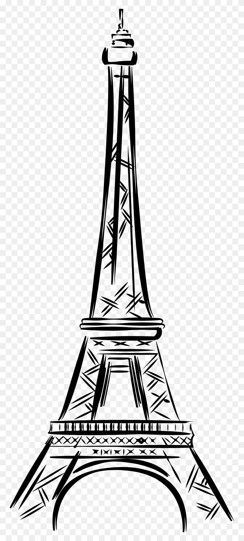 773x1800 Египет Эйфелева Башня Кафе Эйфелева Башня Черно-Белое Изображение, Символ, Крест Hd Png Скачать