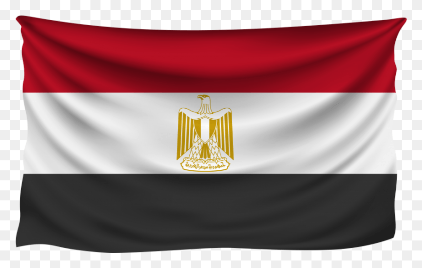 854x521 Egypt Wrinkled Flag Egypt Flag, Symbol, Logo, Trademark HD PNG Download