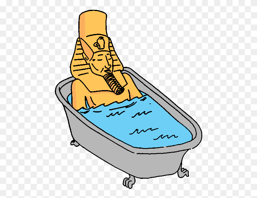 484x586 Egyptian Clipart Early Person Ancient Egyptians Taking A Bath, Soil, Clothing, Apparel HD PNG Download