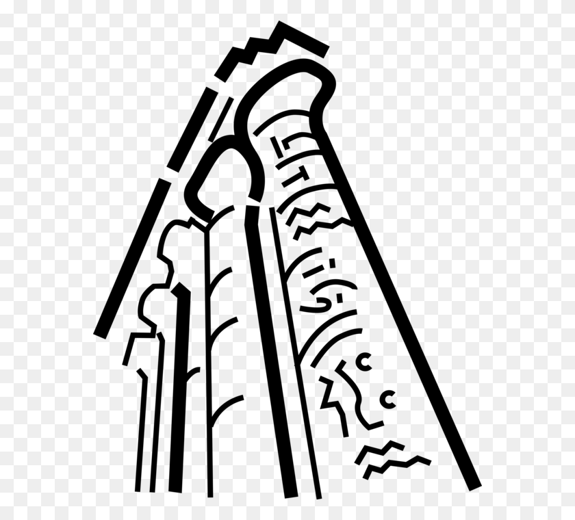 568x700 Египетские Колонны С Иероглифами Изображение Иллюстрации, Серый, Мир Варкрафта Png Скачать