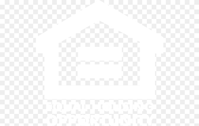 Ehl Website Logo Equal Housing Opp White Logo Sticker PNG
