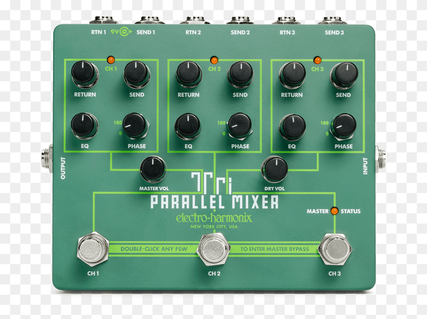 681x568 Ehx Tri Parallel Mixer, Electronics, Amplifier HD PNG Download