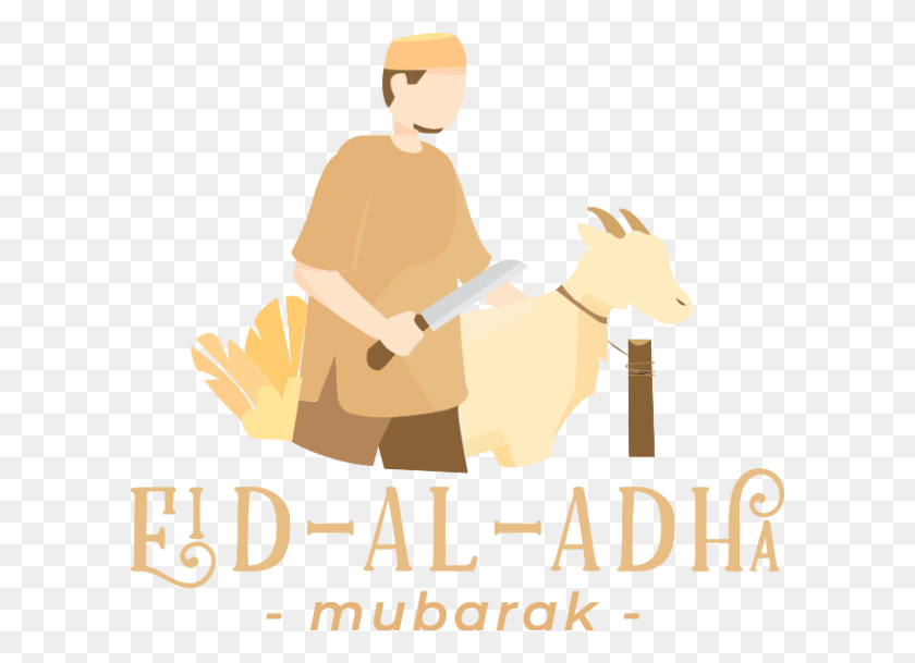 600x549 Descargar Png / Eid Ul Adha Mubarak, Cartel, Publicidad, Mamífero Hd Png