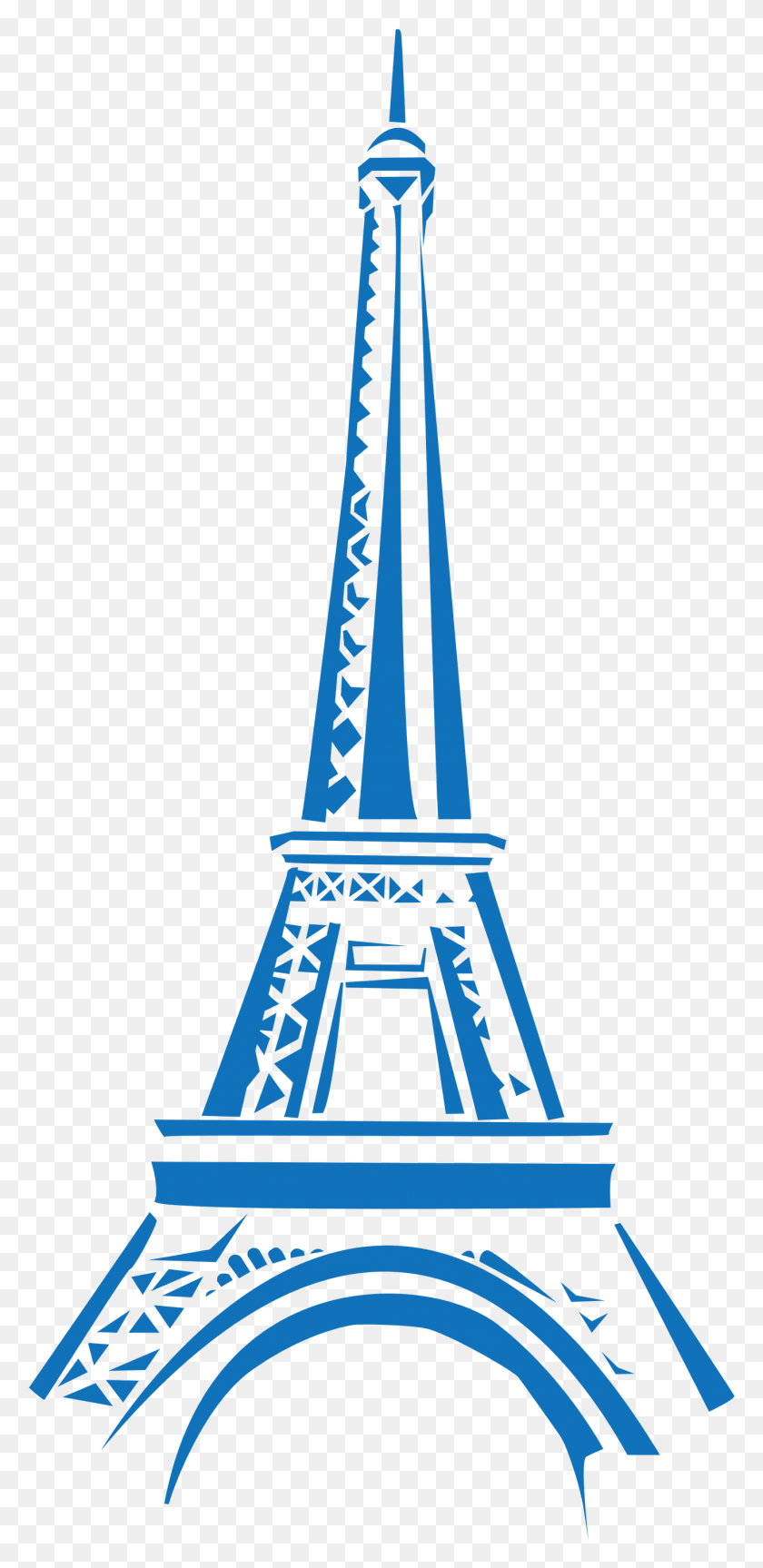 1377x2943 Eifel Tower Blue Clipart Eiffel Tower Icon, Architecture, Building, Outdoors HD PNG Download