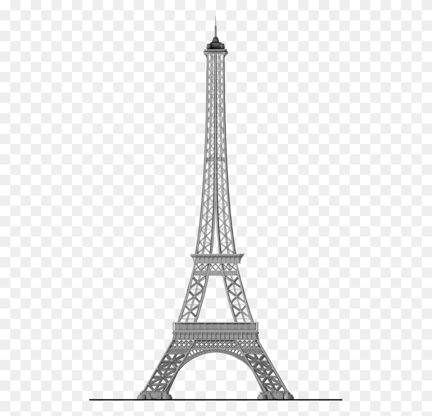 493x749 Eiffel Tower Tokyo Tower Painting Simple Painting Of Eiffel Tower, Architecture, Building, Spire HD PNG Download