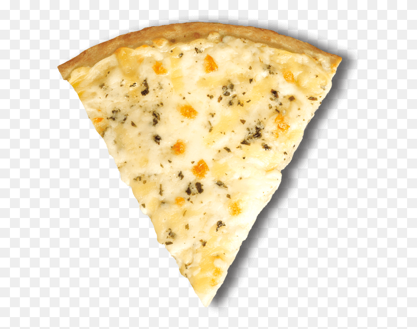 611x604 Eight Cheeses Creamy Garlic Alfredo Sauce Pizza Pizza California Style Pizza, Food, Bread, Triangle HD PNG Download
