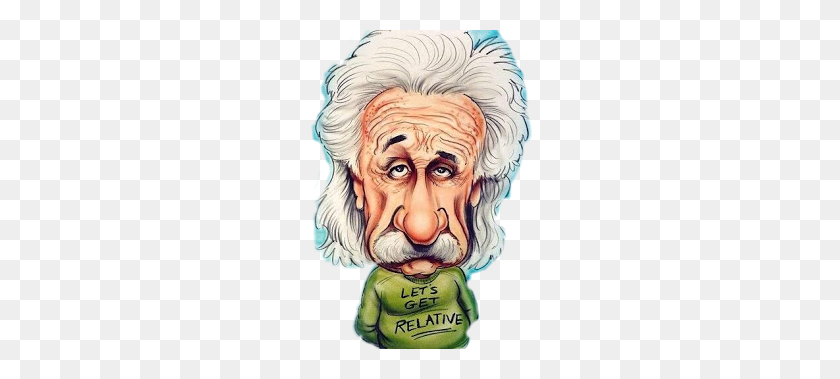 225x319 Einstein Caricature Cartoon Drawing Funny Albert Einstein En Caricatura Para Colorear, Head, Skin, Face HD PNG Download