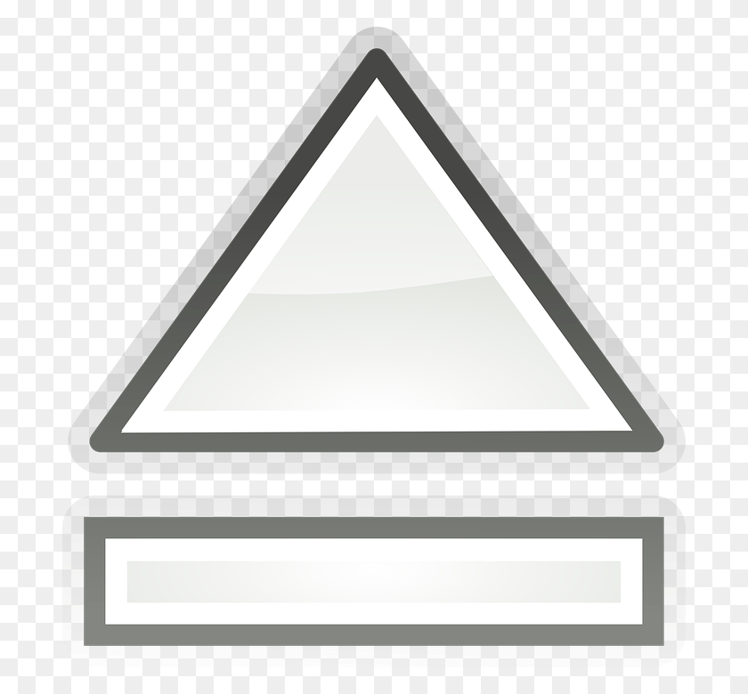 700x720 Eject Media Button Open Close Icon Triangle HD PNG Download