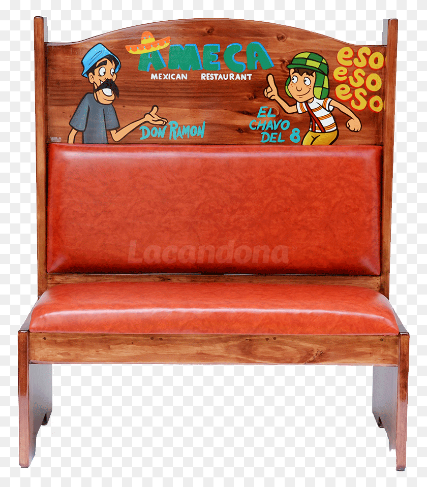 774x899 El Chavo Del 8 Booth Chair, Furniture, Couch, Armchair HD PNG Download