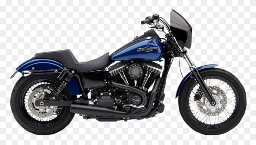 796x425 El Diablo 2 Into 1 Exhaust 2017 Harley Dyna Street Bob, Motorcycle, Vehicle, Transportation HD PNG Download