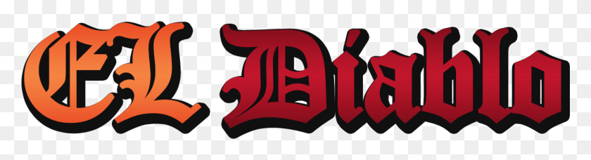 1257x271 El Diablo Logo Illustration, Word, Text, Alphabet HD PNG Download