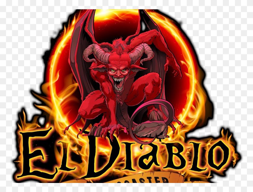 912x676 El Diablo Opening Date Revealed El Diablo Logo Six Flags, Statue, Sculpture HD PNG Download
