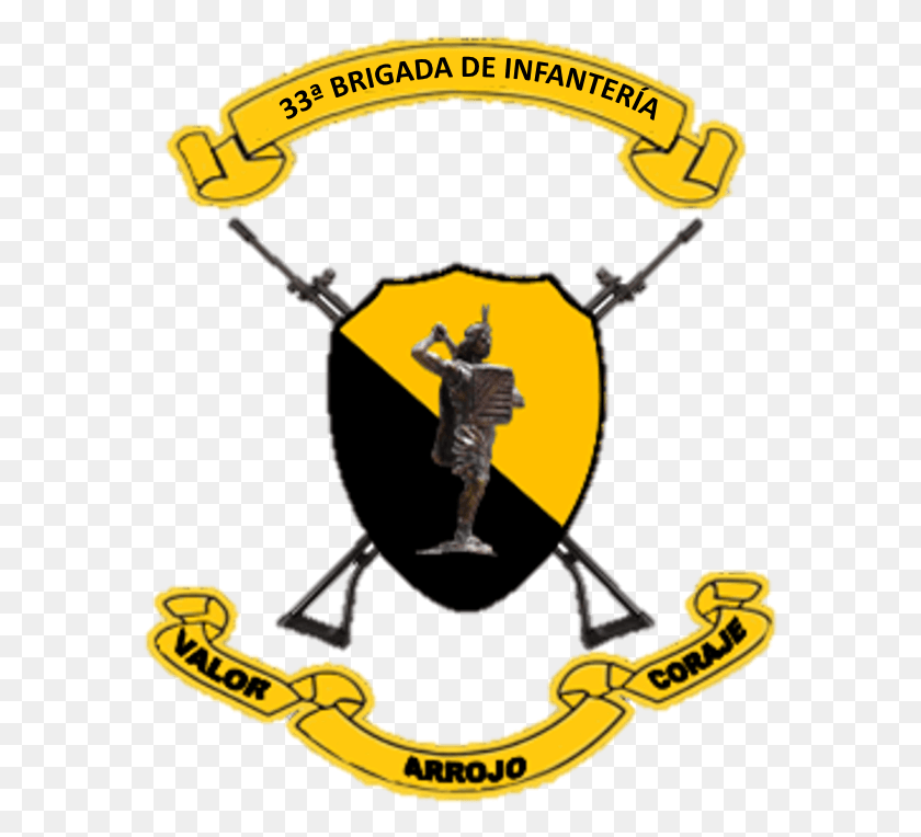 579x704 El Escudo De La Trigsima Tercera Brigada De Infantera Crest, Person, Human, Hook HD PNG Download