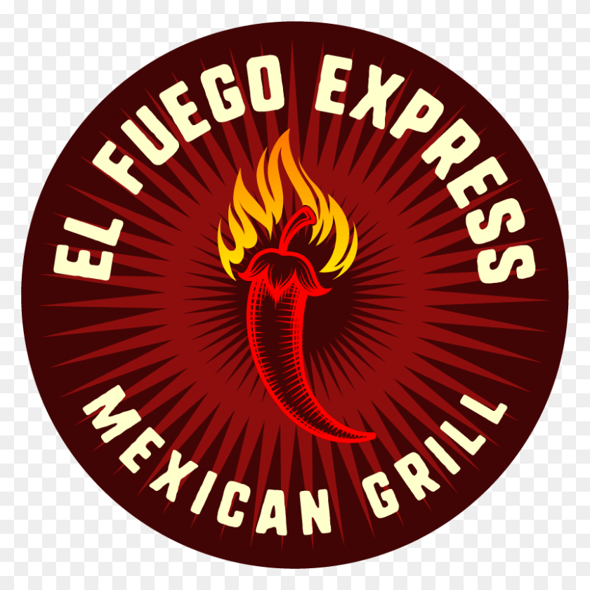 801x801 El Fuego Express Circle, Logo, Symbol, Trademark HD PNG Download