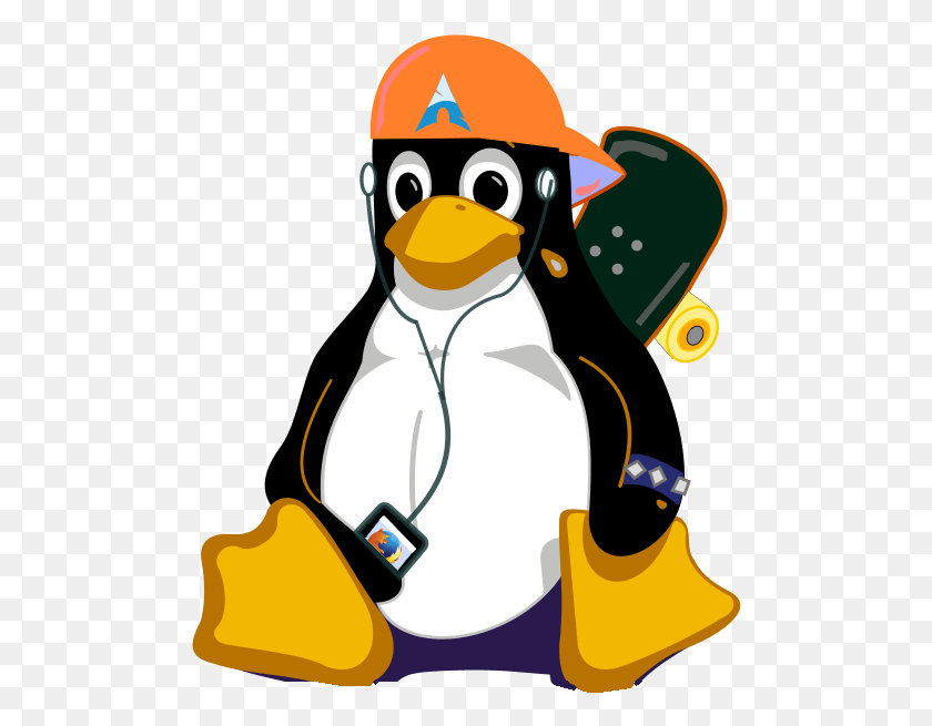 496x595 El Pinguino De Mi Blog Linux, Helmet, Clothing, Apparel HD PNG Download