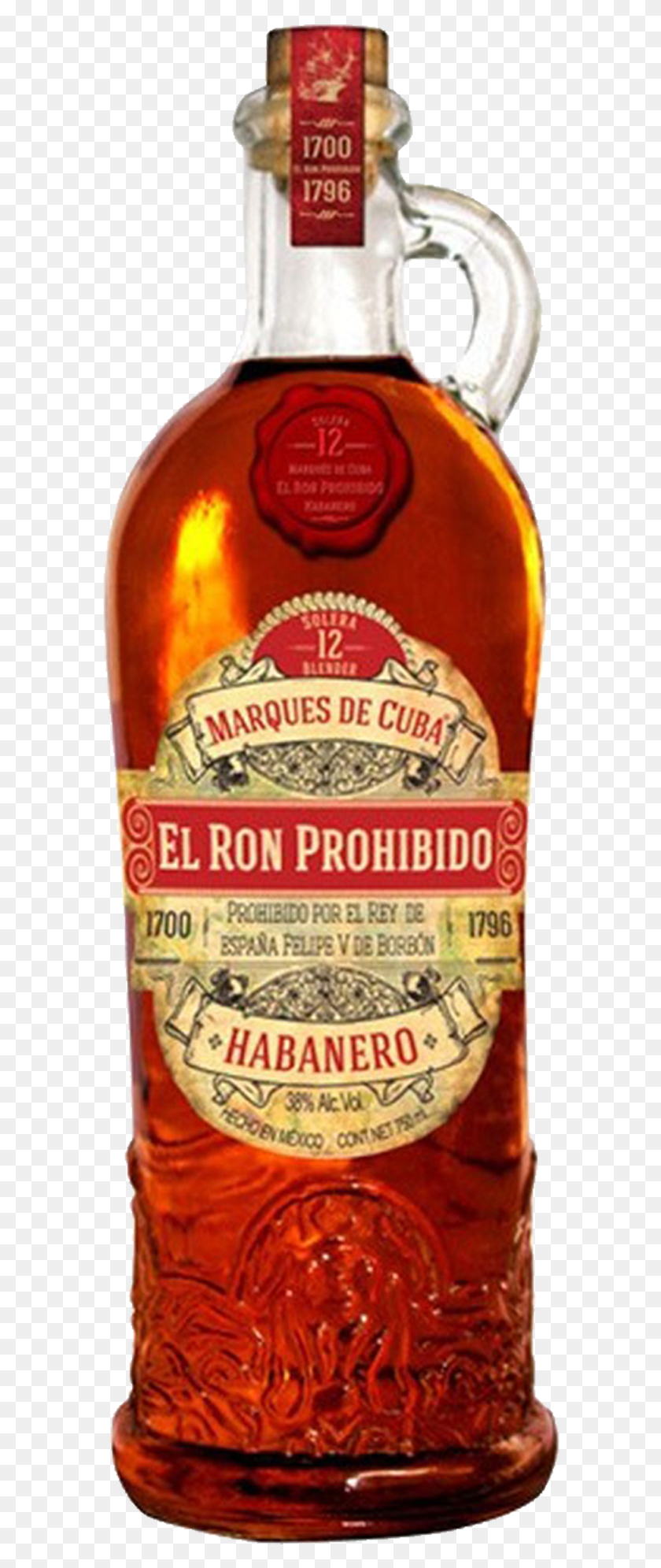 582x1931 El Ron Prohibido Rum 700ml Prohibido Rum, Liquor, Alcohol, Beverage HD PNG Download