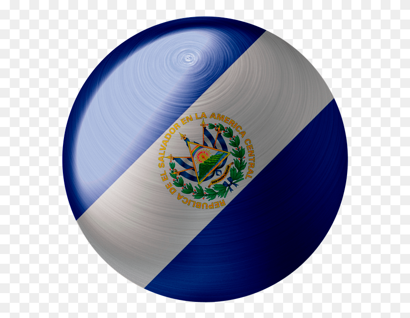 591x591 Descargar Png Bandera De El Salvador País Símbolo Nacional Círculo Nacional, Logotipo, Marca Registrada, Esfera Hd Png