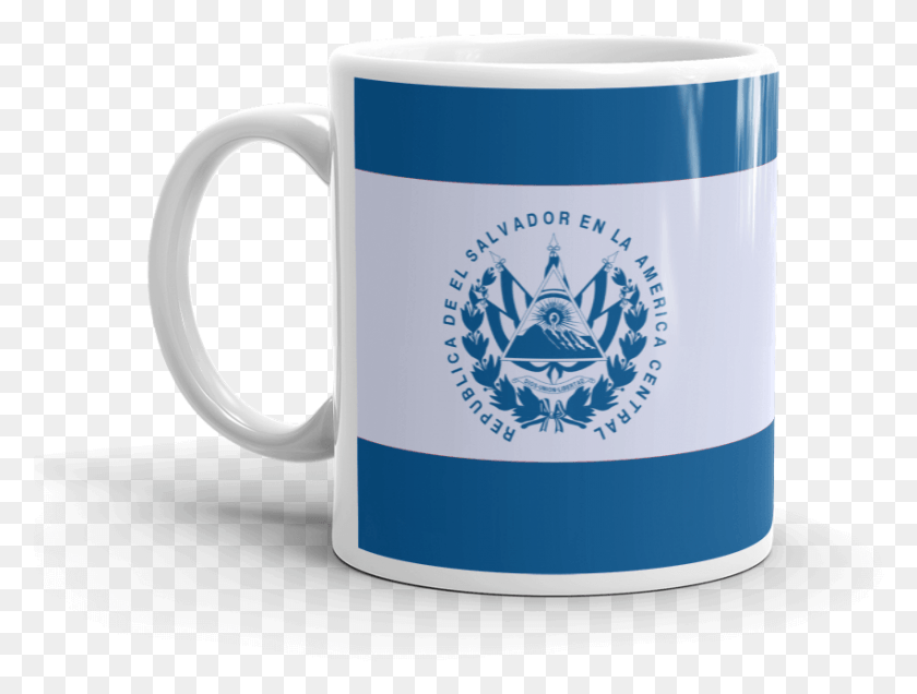 850x628 El Salvador Flag Scroll Metal Novelty Dog Tag Necklace El Salvador, Coffee Cup, Cup, Tape HD PNG Download