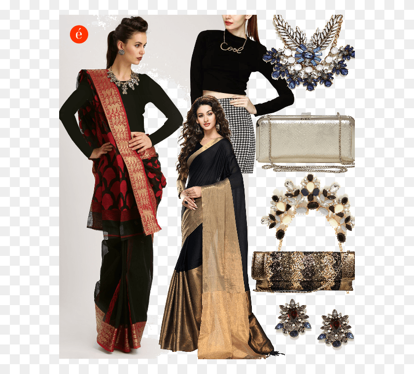 600x700 Elanstreet Tamil Cotton Saree, Dress, Clothing, Person HD PNG Download