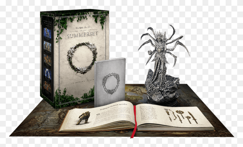 799x462 Elder Scrolls Elder Scrolls Online Summerset Collector39s Edition, Book, Cross, Symbol HD PNG Download