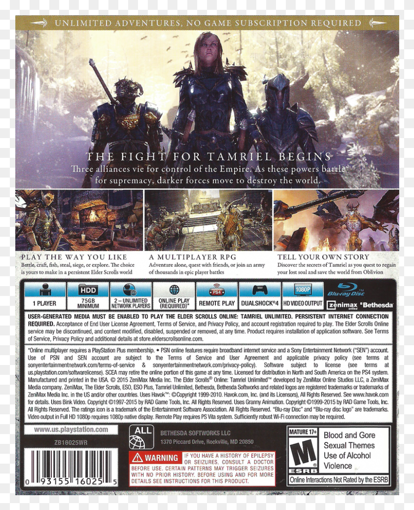 801x1001 Elder Scrolls Online Back Online Play Required, Person, Human, Text HD PNG Download