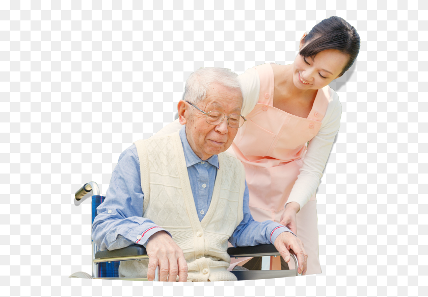 576x522 Elderly Asian Happy Asian Elderly, Person, Human, Senior Citizen HD PNG Download