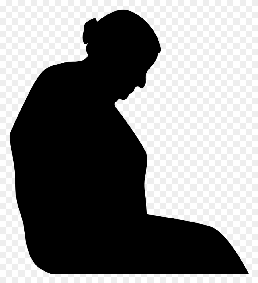 905x999 Elderly Lady Seated Silhouette, Gray, World Of Warcraft HD PNG Download