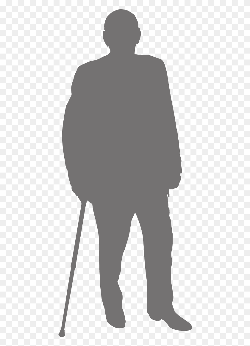 450x1103 Elderly Pluspng Silhouette, Person, Human HD PNG Download