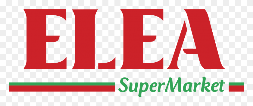 2191x821 Elea Supermarket Logo Transparent Supermarket, Text, Alphabet, Word HD PNG Download