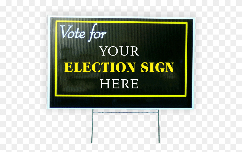 560x468 Election Yard Signs Billboard, Text, Symbol, Sign HD PNG Download