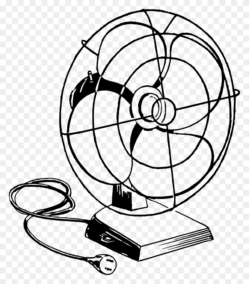 2087x2400 Electric Fan Drawing Drawing Of A Fan, Gray, World Of Warcraft HD PNG Download