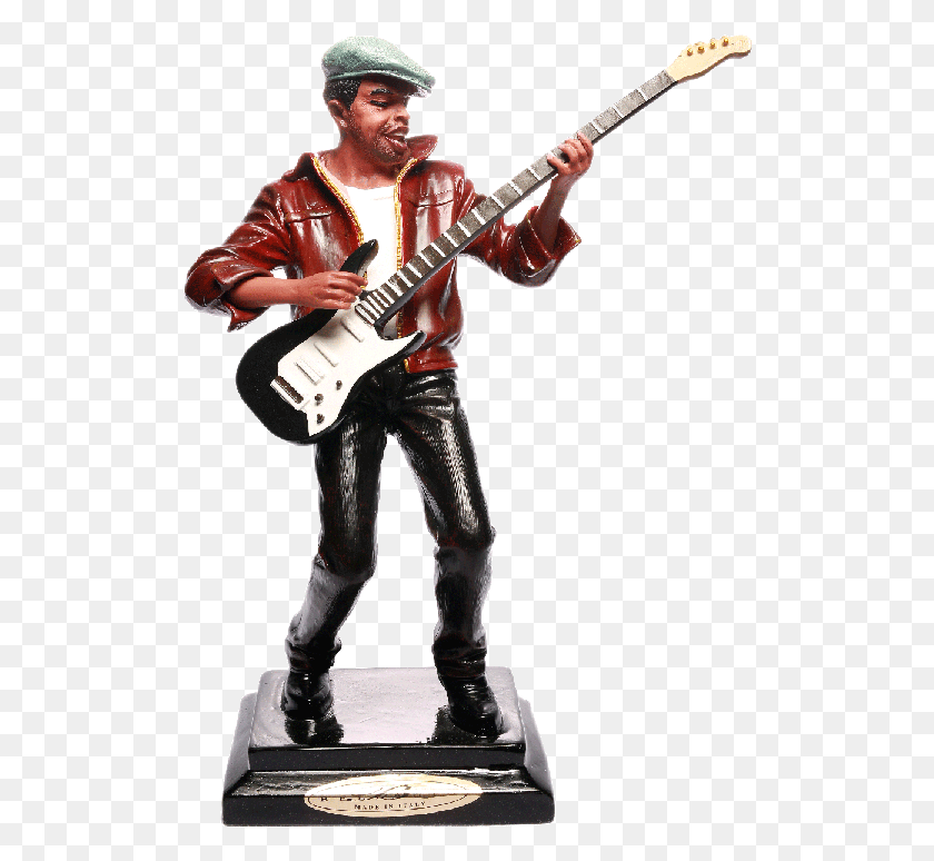 512x714 Electric Guitar Player Music Figure Figurine Electric Guitar, Guitar, Leisure Activities, Musical Instrument HD PNG Download