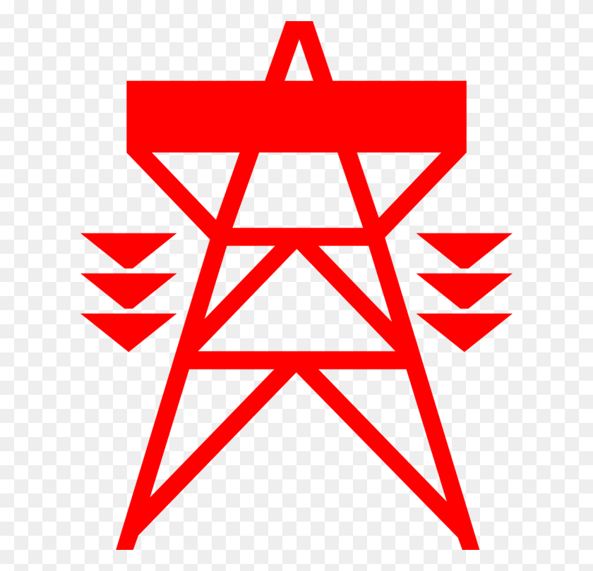 612x750 Electric Power Transmission Electricity Transmission Electrical Transmission Tower Clipart, Symbol, Star Symbol, Triangle HD PNG Download