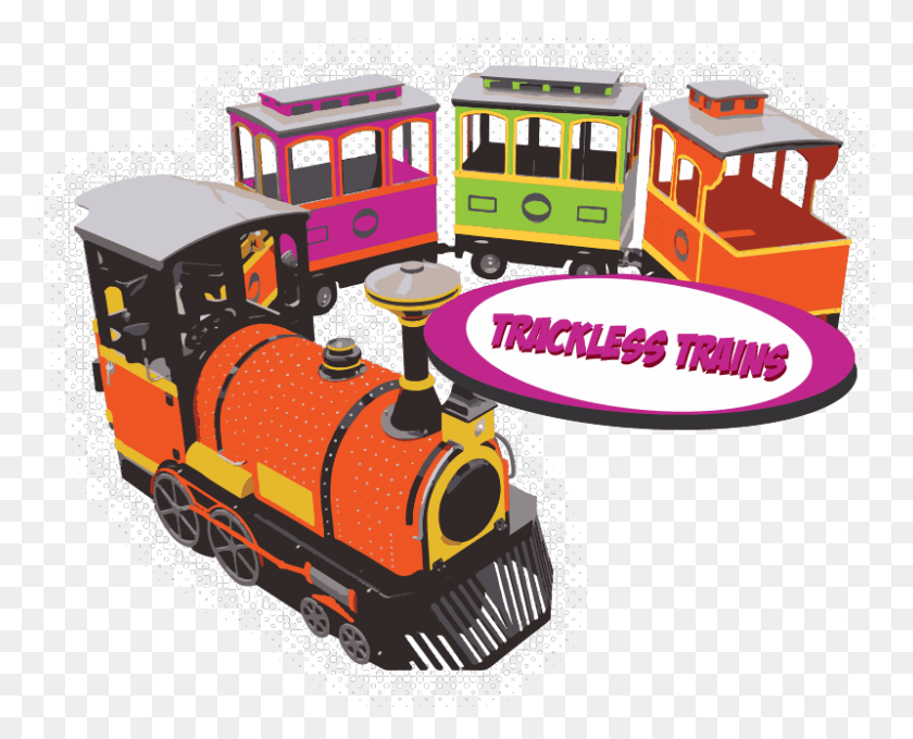 800x636 Electric Trackless Trains For Sale From Kid Steam Trackless Train Clipart, Wheel, Machine, Transportation HD PNG Download