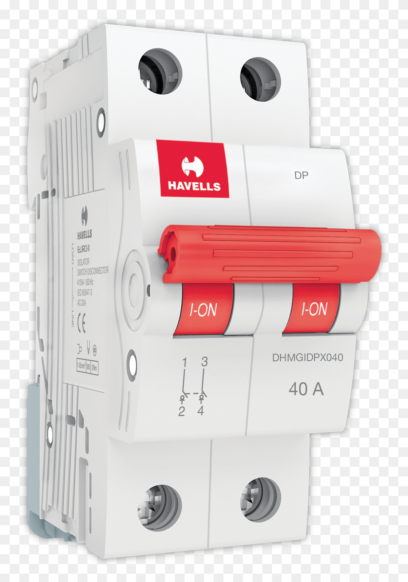 766x1137 Electrical Switch Transparent Image Havells Mcb 63 Amp Price, Fuse, Electrical Device, Machine HD PNG Download