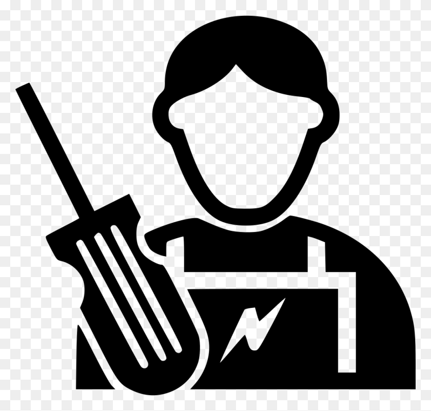 980x932 Electrician Svg Icon Free Electrician Icon, Stencil, Face HD PNG Download