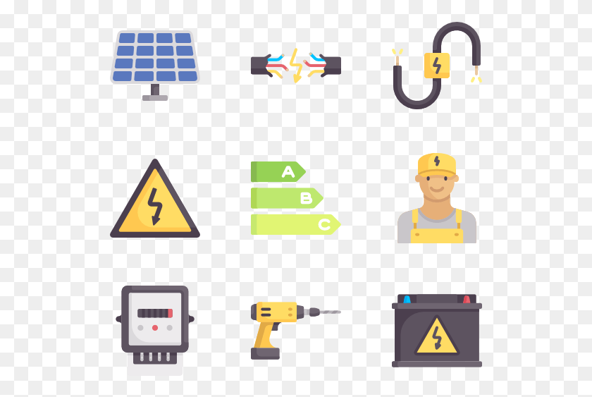 529x503 Electrician Tools And Elements Traffic Sign, Symbol, Road Sign, Sign HD PNG Download