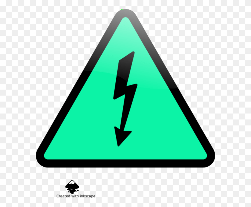 600x633 Electricity High Warning Voltage Sign Free Photo Emoji Warning Sign, Triangle, Symbol HD PNG Download