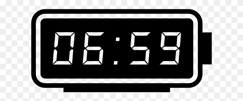 625x289 Electronic Clock Image Digital Alarm Clock Icon, Gray, World Of Warcraft HD PNG Download