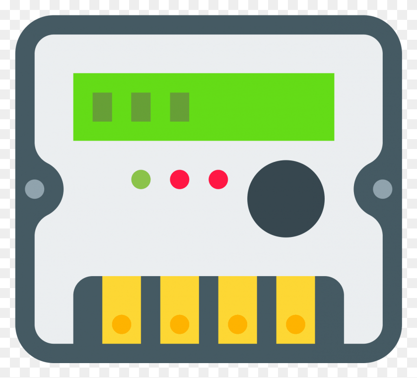 1335x1201 Electronics Clipart Voltmeter Energy Meter Icon, Text, First Aid, Credit Card HD PNG Download