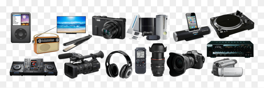 3532x1005 Electronics Repair Electronic Items Images, Camera, Digital Camera, Video Camera HD PNG Download