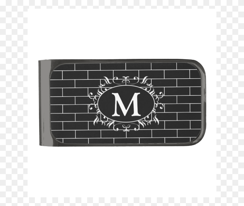 650x650 Elegant Black Amp White Brick Pattern With Monogram Money Ave Maria University, Mat, Weapon, Weaponry Descargar Hd Png