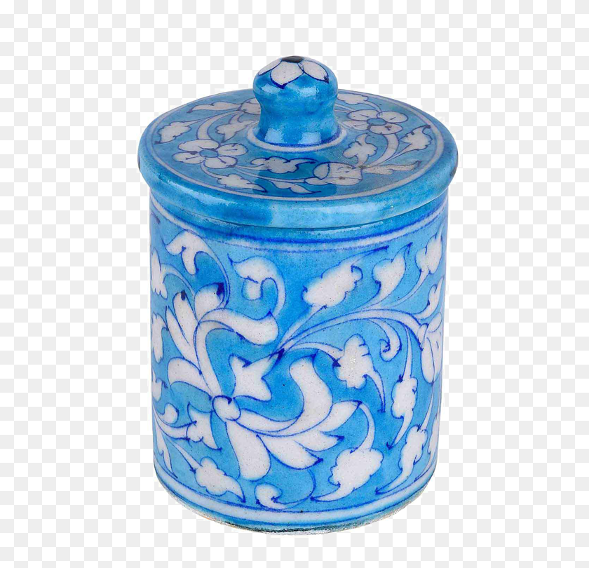 500x750 Elegant Looking Ceramic Blue Pottery Pickle Jar Hk Blue And White Porcelain, Rug, Birthday Cake HD PNG Download
