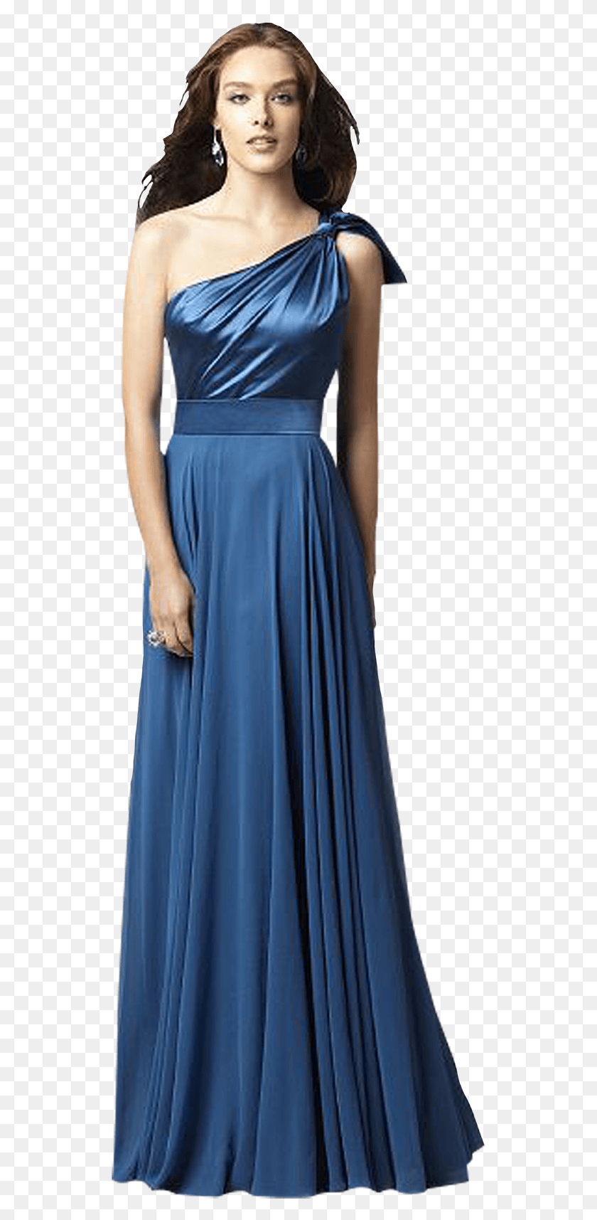 527x1655 Elegant People Woman In Blue Dress, Clothing, Evening Dress, Robe HD PNG Download