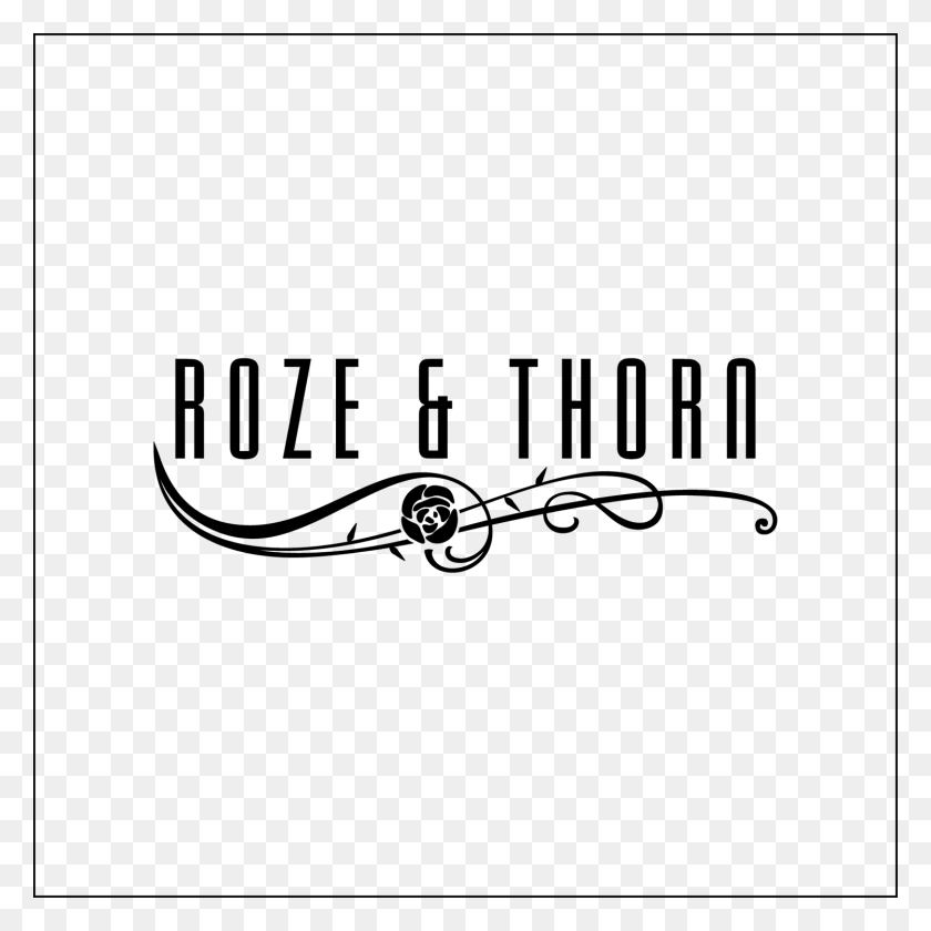 1500x1500 Elegant Playful Fashion Logo Design For Roze Amp Thorn Madam, Stencil, Text, First Aid HD PNG Download