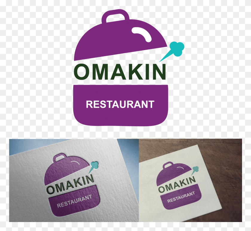 1501x1372 Elegant Playful Restaurant Logo Design For Omakin Graphic Design, Text, Paper, Label HD PNG Download