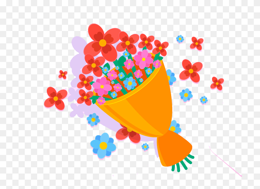 724x550 Элегантные Акварельные Цветы День Матери Декор, Графика, Цветочный Дизайн Hd Png Скачать