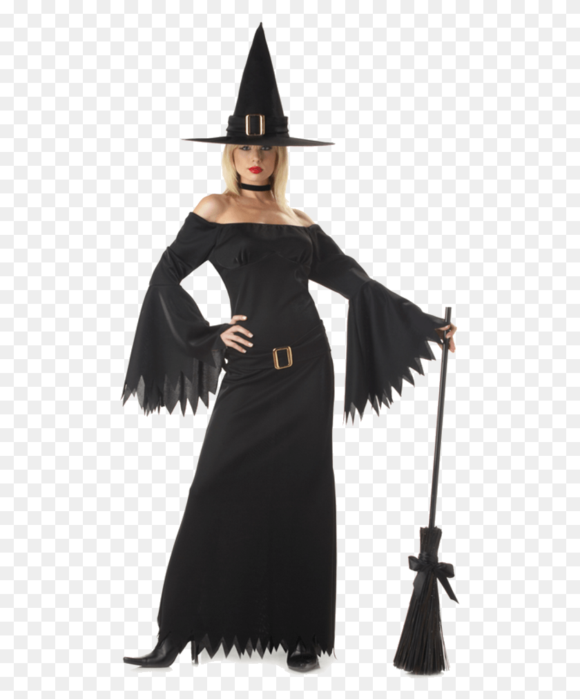 493x952 Elegant Witch Costume, Clothing, Apparel, Dress HD PNG Download