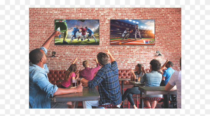 610x407 Elegantly Slender Frame Watching Game In Bar, Restaurant, Person, Food Court HD PNG Download